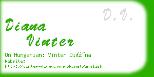 diana vinter business card